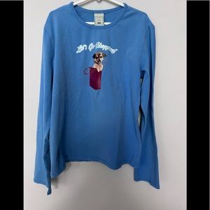 Old Navy Blue Kids Shirt with Dog Graphic